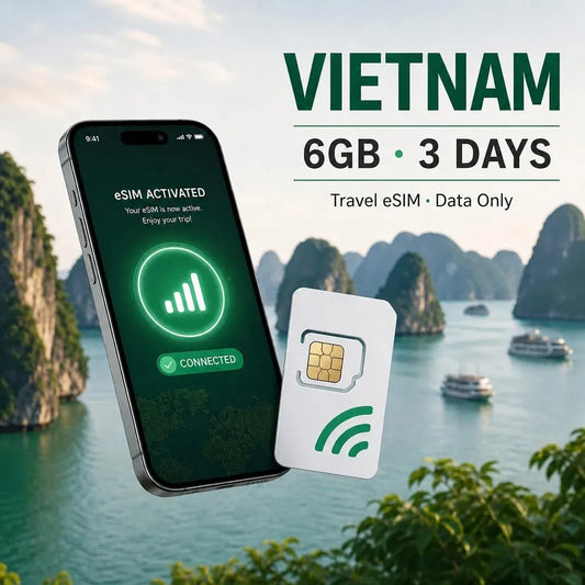 Vietnam eSIM 6GB 3 Days Travel Data